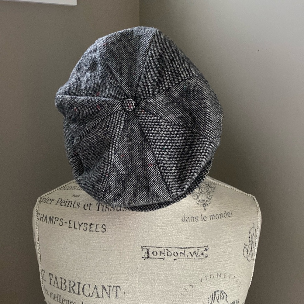 Vintage New York Hat & Cap Co tweed newsboy hat size medium